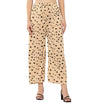 Aarika Girls Casual Beige Colour Printed Nylon Palazzo-(12-15 Years)-(PL-KG-11-BEIGE-L)