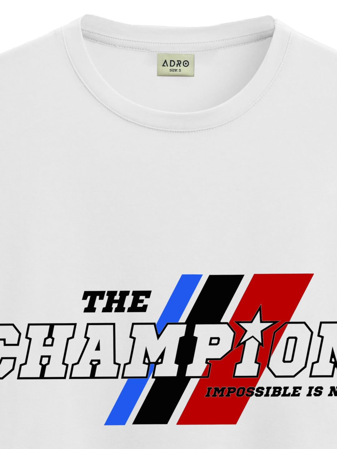 ADRO Men's Graphic Printed 100% Cotton T-Shirt - Regular Fit, Printed T-Shirts for Men (RN24-CMP-WH_White)