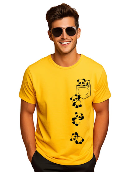 ADRO Tshirt for Men | Printed T Shirt for Men | 100% Cotton T-Shirt |Printed T Shirt | T-Shirts | RN24-POC