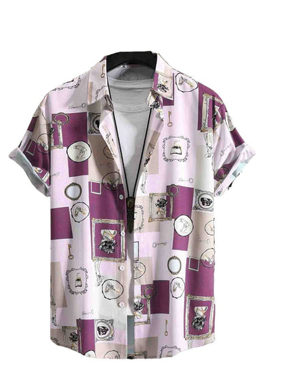Leriya Fashion Shirts For Men || Rayon Block Print & Preppy Short Sleeves Shirt || Revere Coller MenS Shirts || Beach || Outing