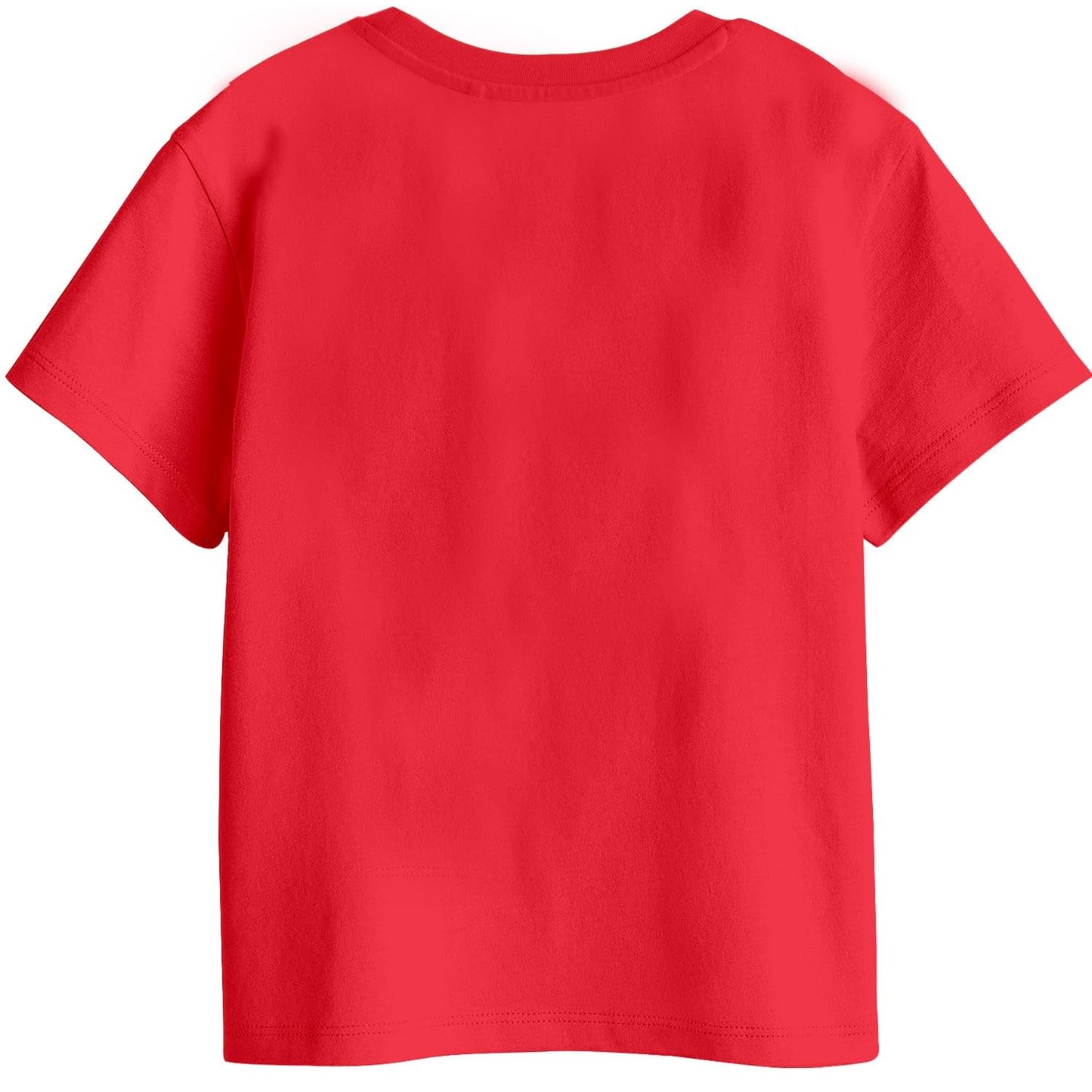 Bon Organik Girls Regular Fit T-Shirt (BON11410_Red