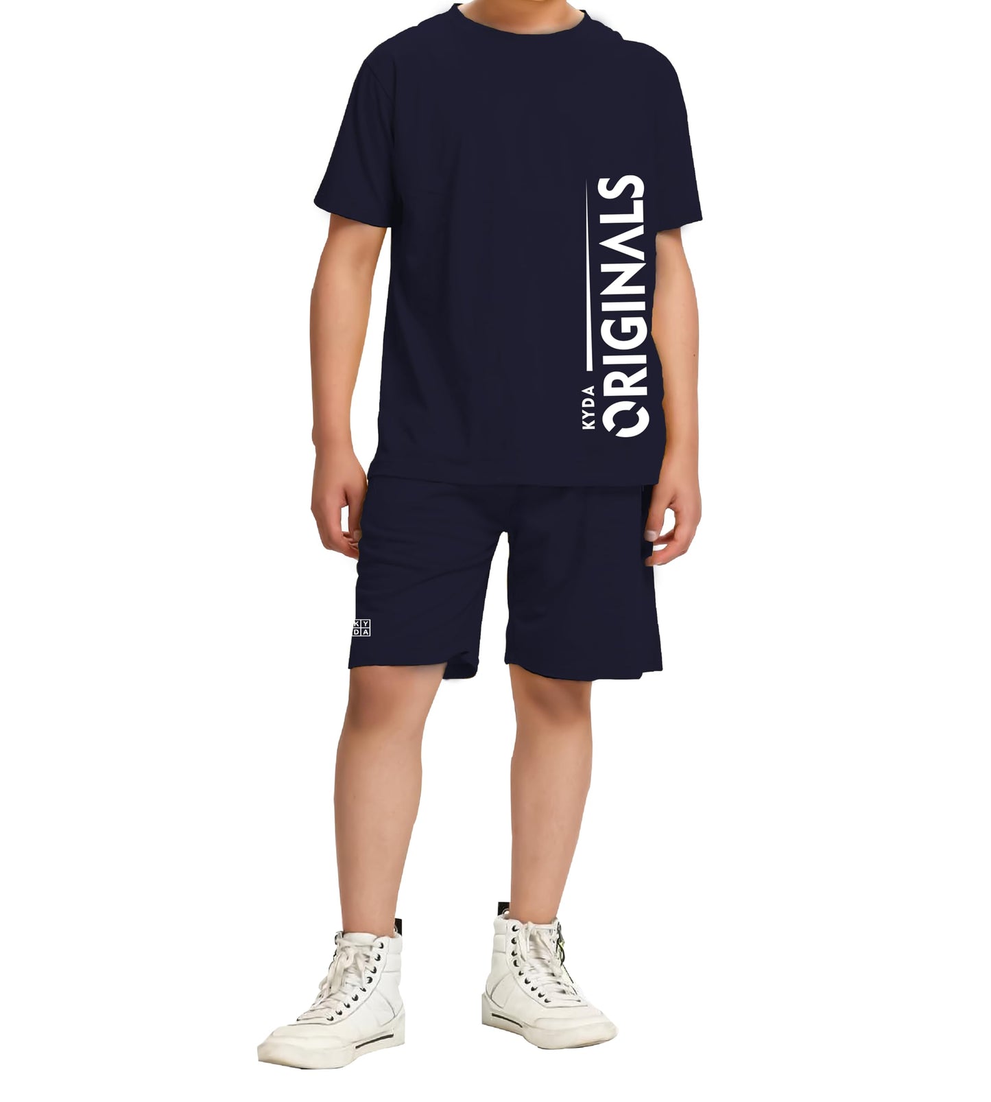 Kyda Kids100% Pure Cotton BoyS Premium Printed Tshirt And Shorts Set