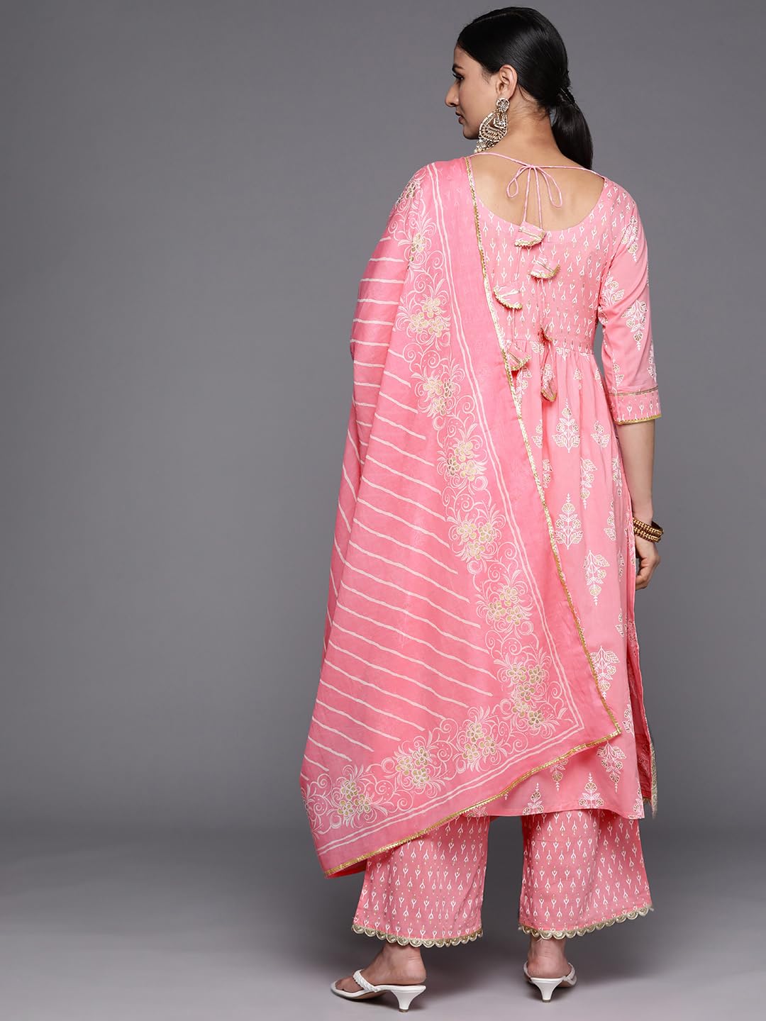Libas WomenS Pure Cotton Kurta Sets (34251_Pink