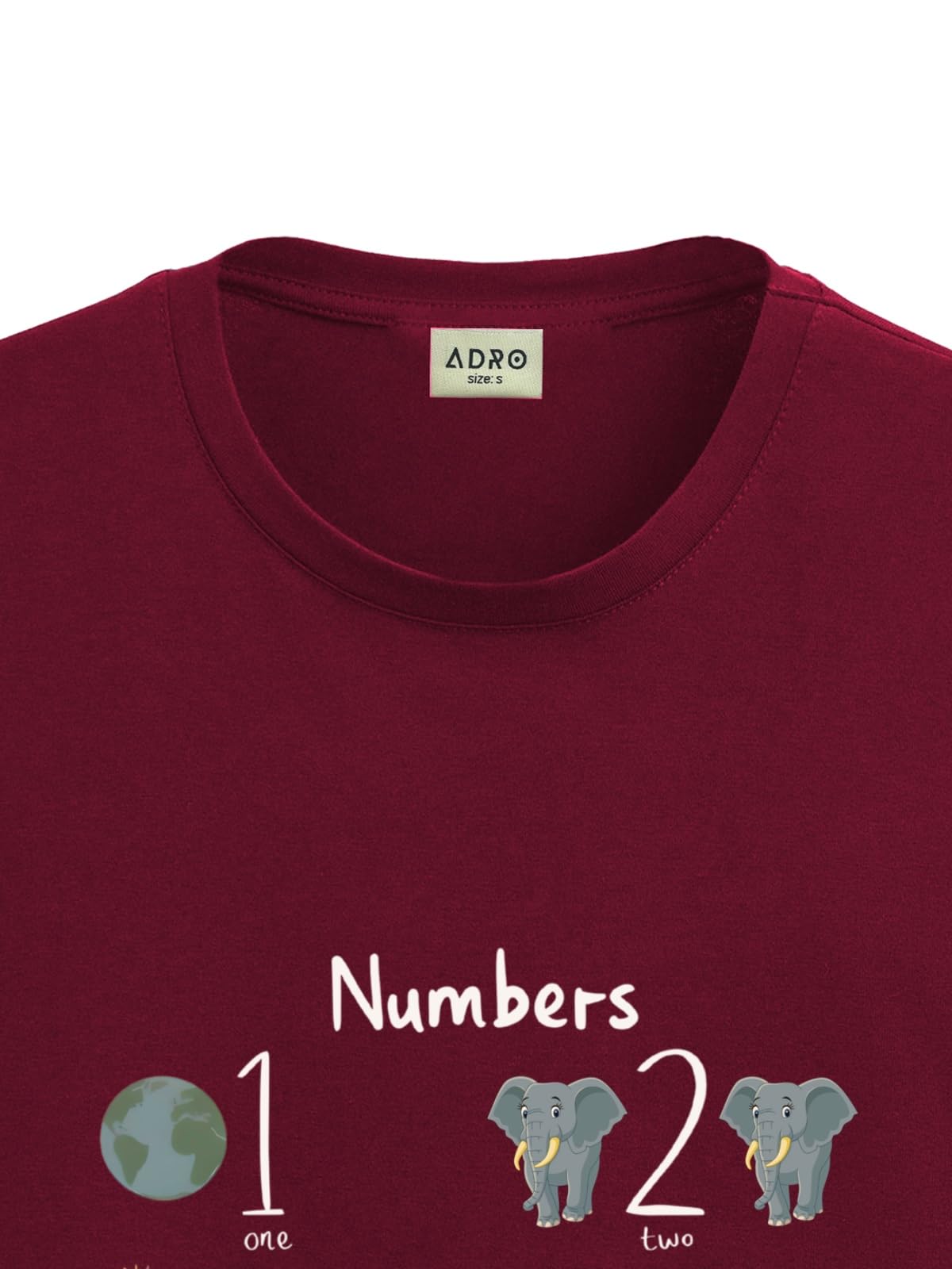 ADRO T Shirts for Boys & Girls || Learning Numbers Printed T-Shirt || Ages 3-14 || 100% Cotton Round Neck Tshirt for Boys & Girl