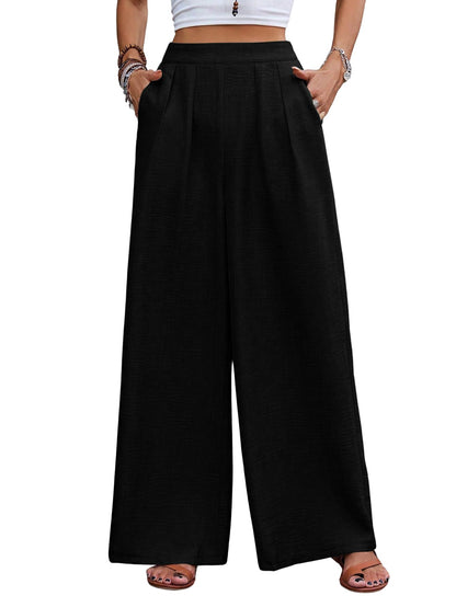 TOPLOT Trouser for Women || Loose Fit High-Waist Korean Pants || Formal Trouser for Woman || (Relaxed Fit || Casual) (Pleated-Pa