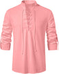 Macsivo MenS Cotton Blend Solid Short Kurta With Mandarin Collared Full Sleeve Drawstring Stylish Straight Length | Kurta For M