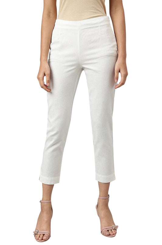 W for Woman Womens Slim (23CRW160151-68948_White
