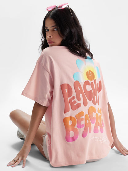 The Souled Store TSS Originals: Beach Vibes Women Oversized T-Shirts