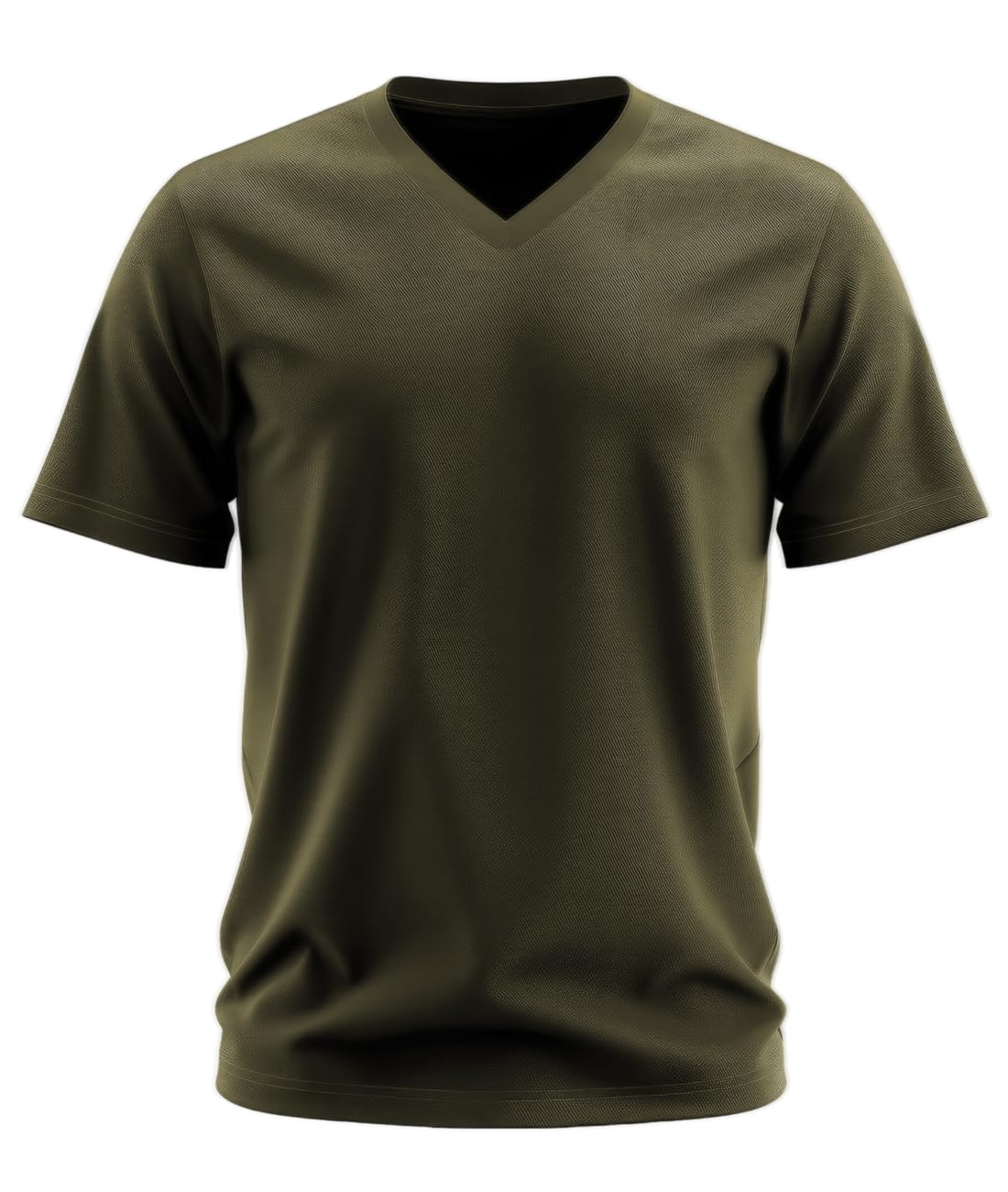 ADRO Mens V Neck T-Shirt|100% Combed Cotton T-Shirt|V-Neck Half Sleeve T-Shirt|VN24-M-PLN-OL