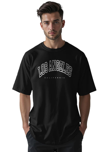 Peppyzone Mens Oversized Fit T-Shirt (PZ-OSTTrendy412_Black5