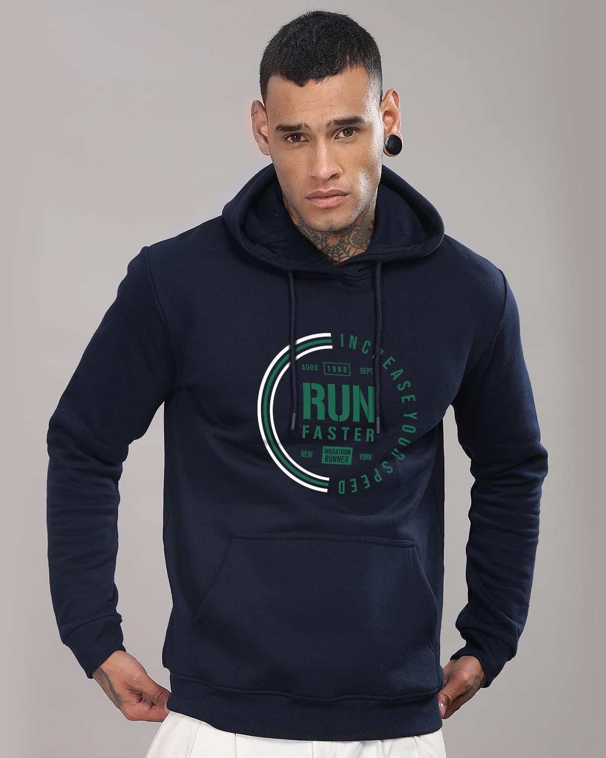 ADRO Hoodies for Men | Printed Hoodie for Men | Cotton Hoodie | Mens Hoodies | Sweatshirt for Men | Hooded Hoodie|H24-FAST