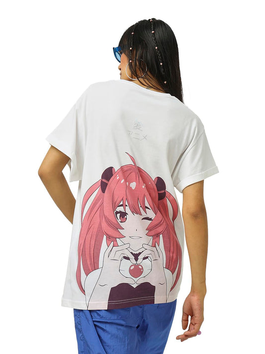 Bewakoof WomenS Graphic Printed Boyfriend T-Shirt_584494_White_L