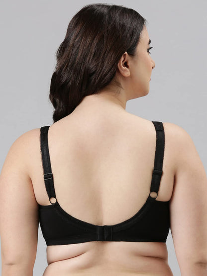 Enamor A112 Smooth Super Lift Classic Full Support Bra - Stretch Cotton, Non-Padded, Wirefree & Full Coverage