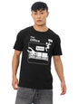 The Souled Store Official The Office: Parkour Men and Boys Short Sleeves Round Neck Regular Fit Cotton T-Shirts Black