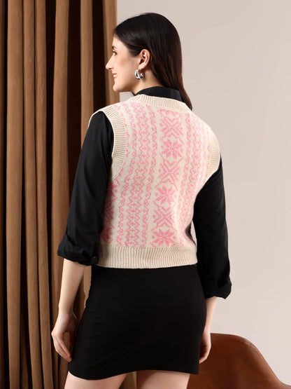 Kotty WomenS Trendy Sleeveless Sweater Vests  Perfect For Layering And Smart-Casual Outfits(Multicolored,S)