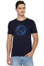 Allen Solly Men Slim Fit Printed Graphic Cotton Crew Neck T-Shirt
