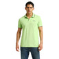 Pepe Jeans Men Cotton Blend Regular Fit Solid T-Shirts Green, Medium