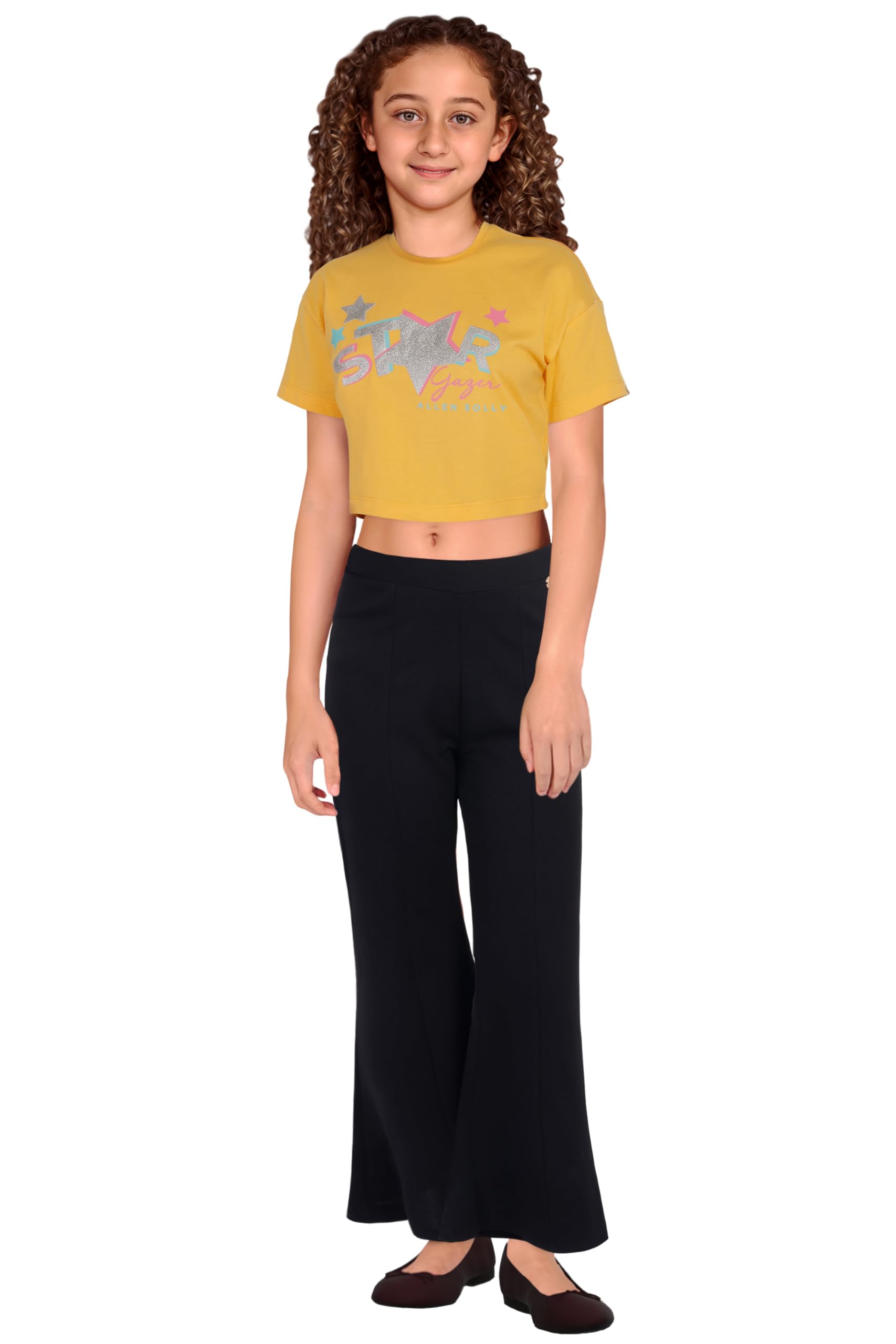 Allen Solly Girls Slim Fit Solid Pants