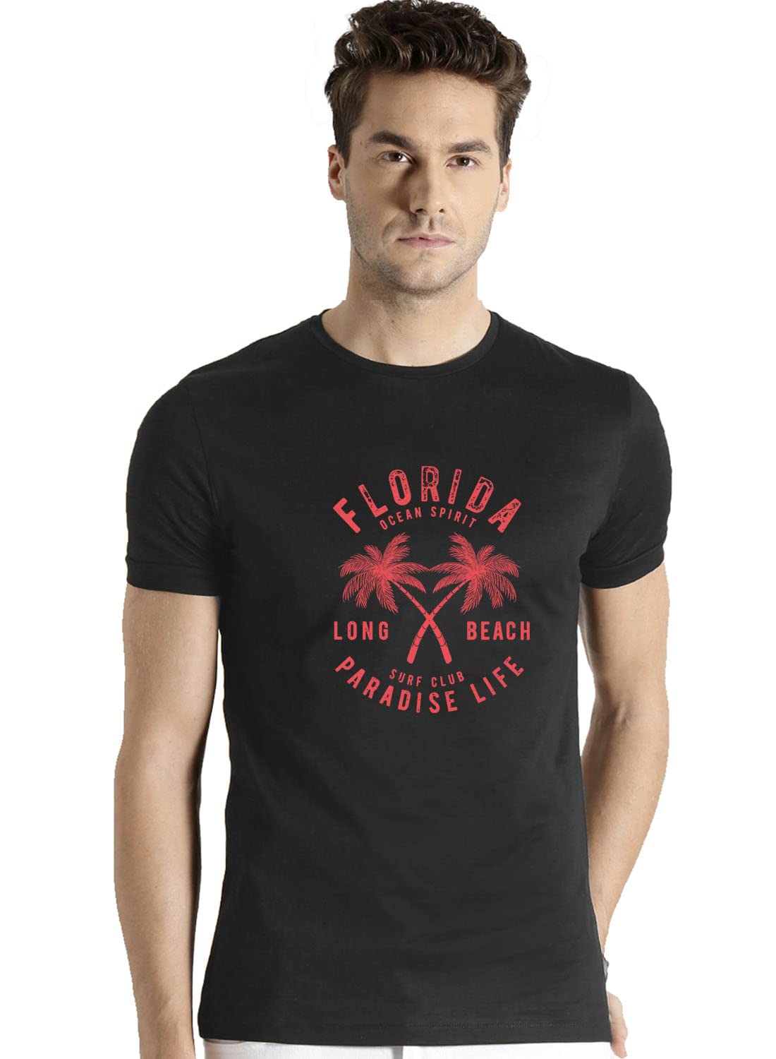 ADRO Florida Paradise Life Mens Printed T-Shirt