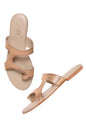 Aurelia Round Toe Textured Flat