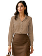 Greciilooks WomenS Regular Fit Shirt (Gl-W2215_Beige