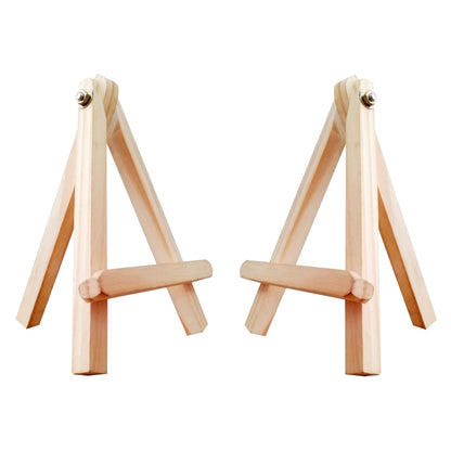 Eduway 7 Inch Mini Wooden Easel Tripod Stand for Sketch Accessories/Natural Craft/Art/Painting/Mini Canvas/Business Card/Display