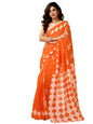 Satrani WomenS Chanderi Cotton Printed Ready To Wear One Minute Pre Pleated Readymade Saree With Unstitched Blouse Piece (32Rs3