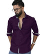 Pinkmint Mens Long Sleeve Button Down Shirt for Men Collared Casual Formal Soild Shirt