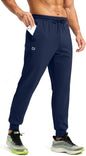 CB-COLEBROOK Mens Fleece Joggers with Zipper Pockets Solid TreckPants Water Resistant Athletic Workout Gym Sweatpants for Men (