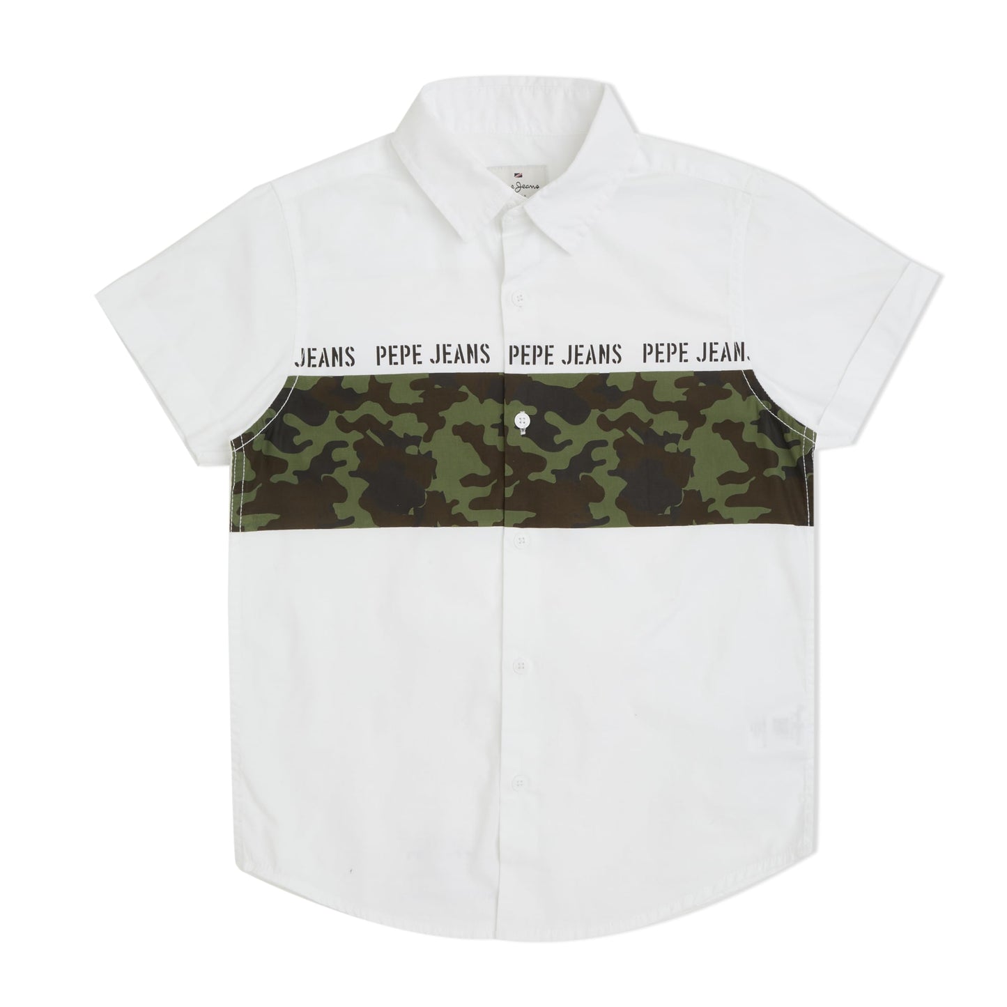 Pepe Jeans BoyS Regular Fit Shirt (Pb30239880012_White