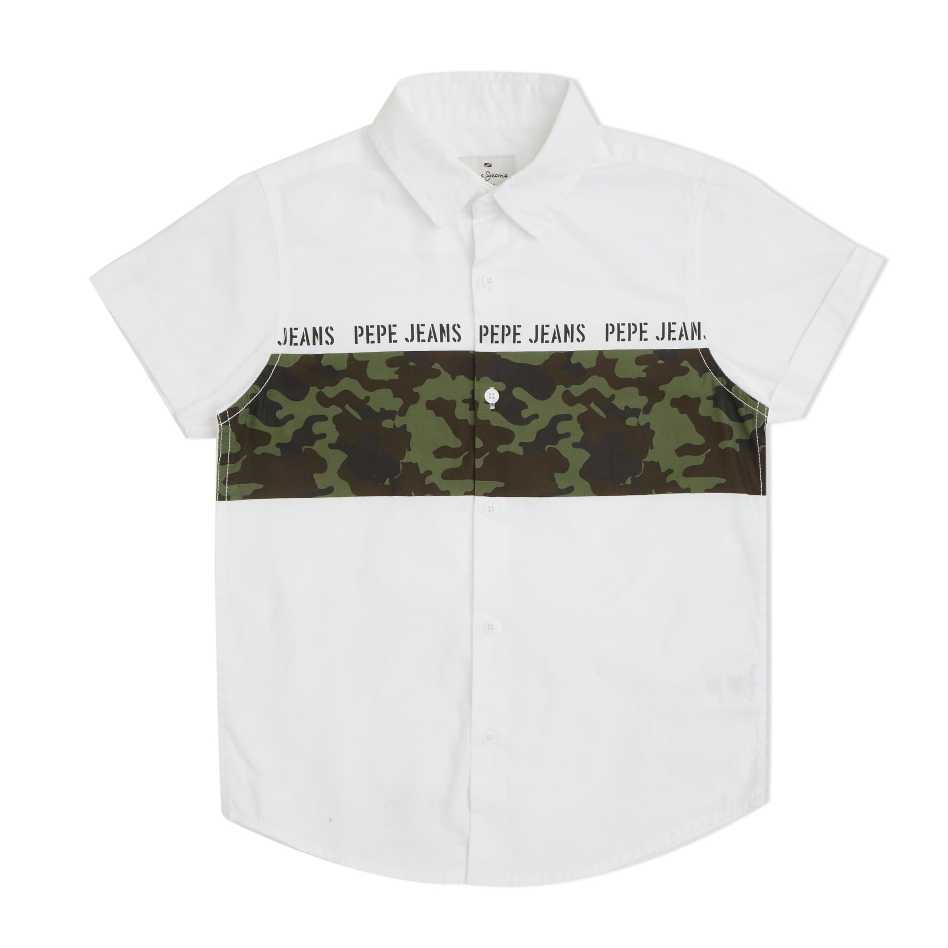 Pepe Jeans BoyS Regular Fit Shirt (Pb3023988008_White