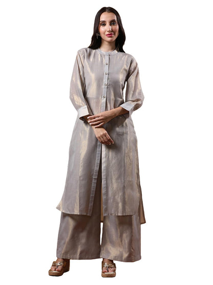 Varanga Women Solid Straight Kurta with Palazzo