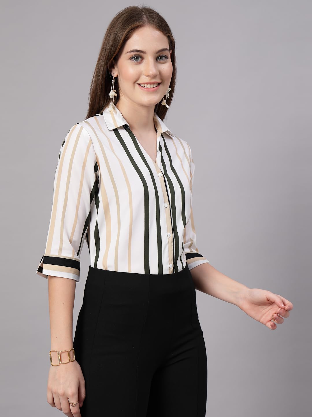 Style Quotient Women Multi Color Formal Shirt