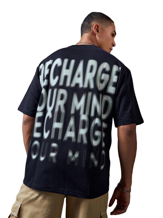 Bewakoof Heavy Duty 1.0 Mens Graphic Printed Super Loose Fit T-Shirt_580026_Black_S