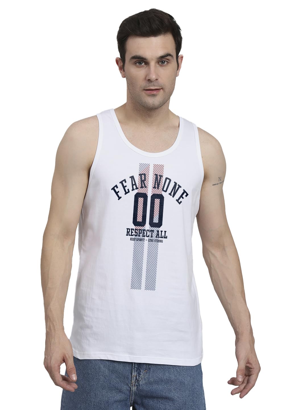 Peppyzone Mens Regular Fit Vest (TT-Trendy-61-Grey-S_White3