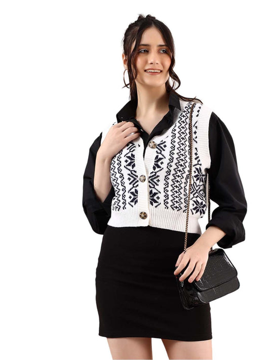 Kotty WomenS Trendy Sleeveless Sweater Vests  Perfect For Layering And Smart-Casual Outfits(Multicolored,S)