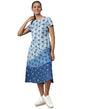 Fabindia Women Dabu Printed Dress Cotton_Xs Indigo