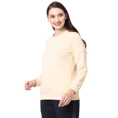 Sweet Dreams Women Solid Full Sleeve Sweat Shirt