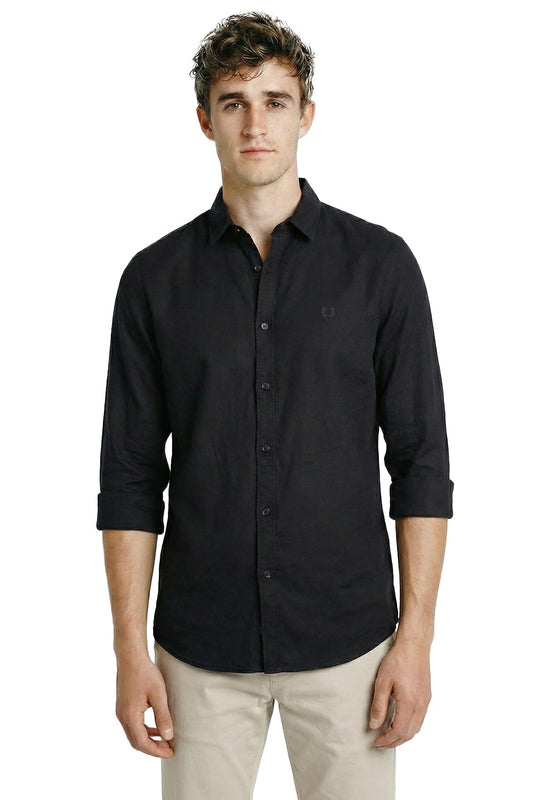 Allen Solly Men Slim Fit Solid Cotton Full Sleeve Shirt