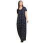 Sweet Dreams Women'S Rayon Blend Night Dress Maxi Ff-2609Gx Navy