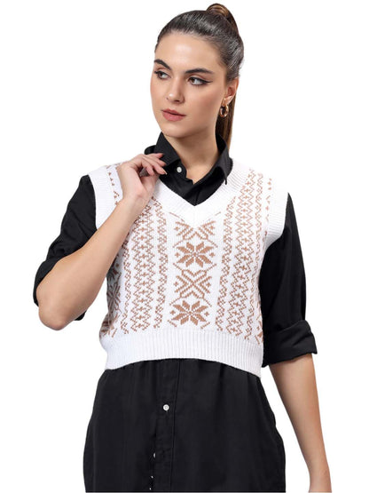 Kotty WomenS Trendy Sleeveless Sweater Vests  Perfect For Layering And Smart-Casual Outfits(Multicolored,M)