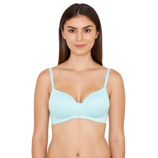 Zivame Womens Rayon Padded Wire Free Regular Bra Red