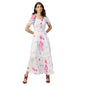 Rare WomenS Polyester Fit And Flare Maxi Dress (Ep6218Ent_White