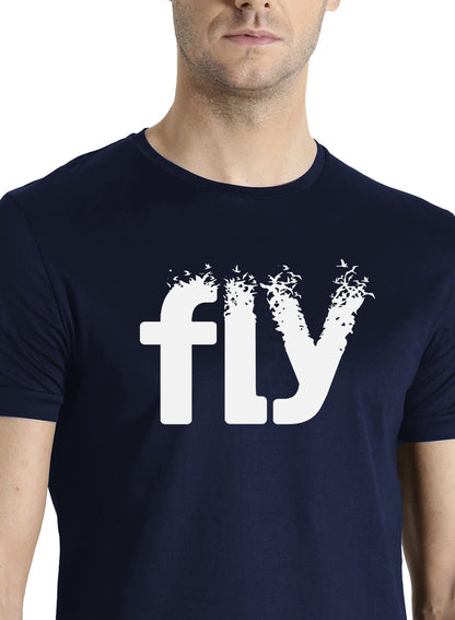 ADRO Fly Mens Cotton Printed T-Shirts (R21-M-FLY)