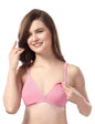 Fabme WomenS Cotton Non Padded Wire Free Seamless Bra Pink