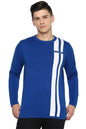 Allen Solly Men Regular Fit Striped Casual Polyester Full Sleeve T-Shirt