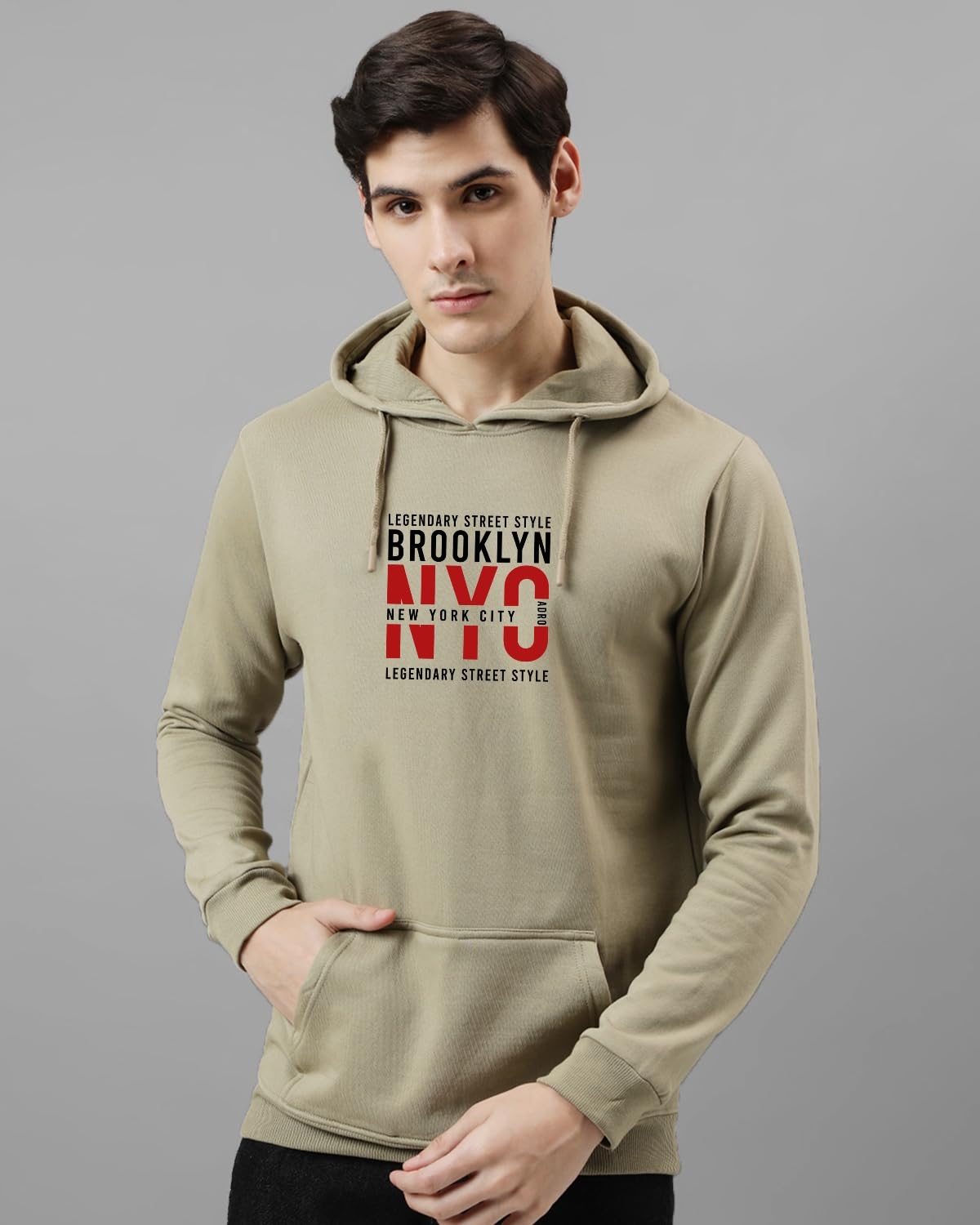 ADRO Hoodies for Men | Printed Regular Fit Hoodie | Cotton Hoodie | Mens Hoodies | Sweatshirt for Men | Hooded Hoodie | H24-NYC-