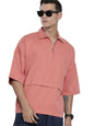 The Indian Garage Co Mens Oversized Fit Printed Half Sleeves Street Sweater