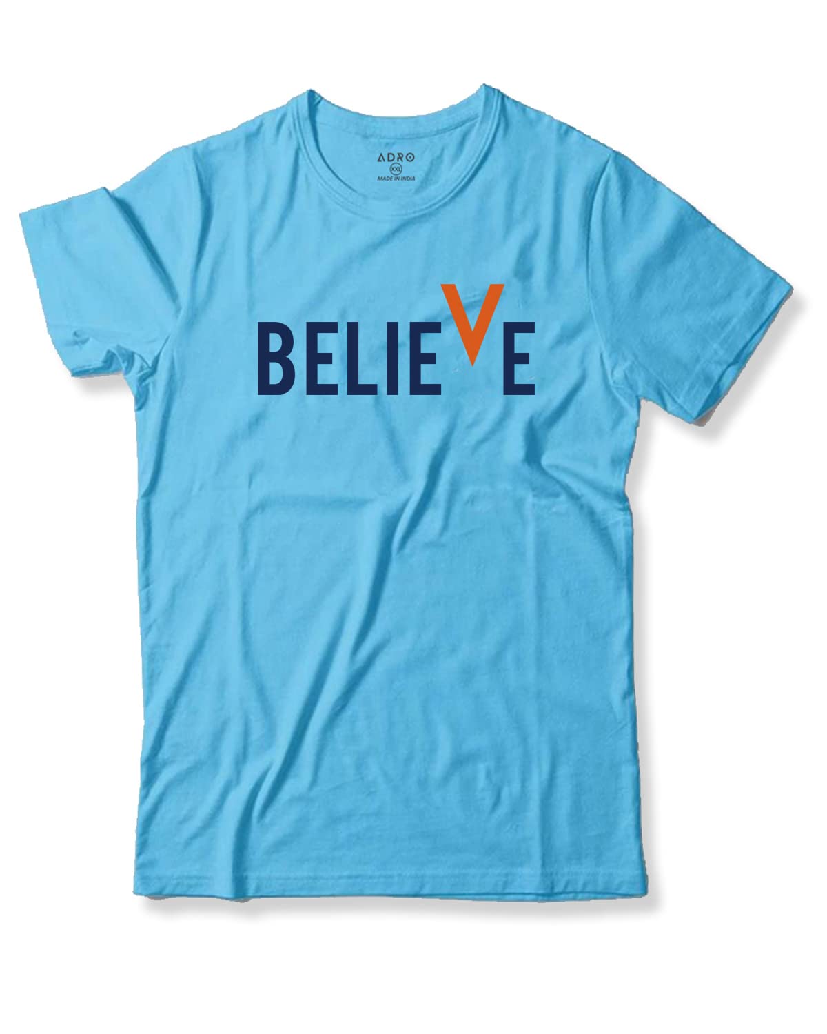 ADRO Men's Believe Design Printed T-Shirt (2XL)