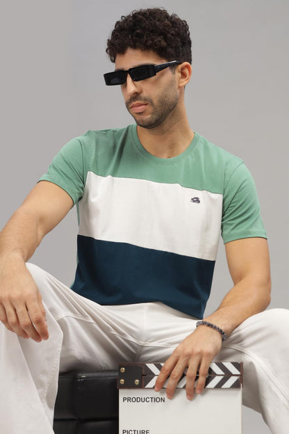 ADRO Tshirt for MenMulti Color T-Shirt for MenCotton T-ShirtMens TshirtRN8-24-PTWHSB